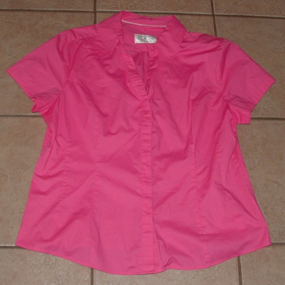 Riders by Lee Bright Pink Short Sleeve Shirt